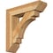 Ekena Millwork Merced Slat Rough Sawn Bracket w/ Offset Brace, Western Red Cedar, 6"W x 22"D x 22"H BKT0604X22X22MRC06RWR - alternate 1